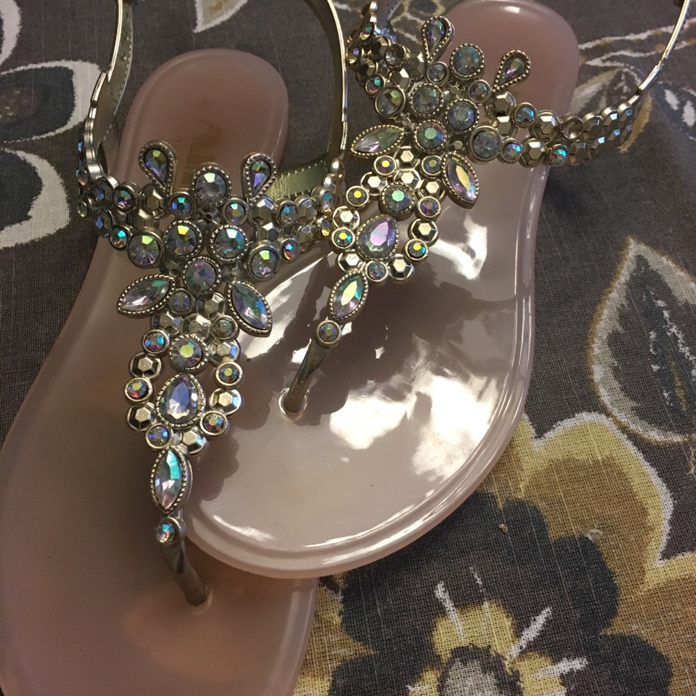 Rhinestone Jelly sandals